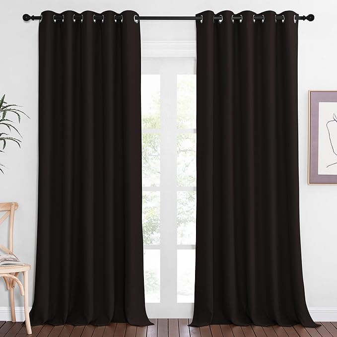 NICETOWN Sliding Door Window Treatment Blackout Patio Door Curtain Panels by NICETOWN