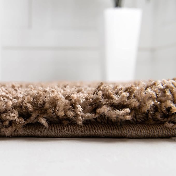 Unique Loom Solid Shag Collection Area Rug - Image 4