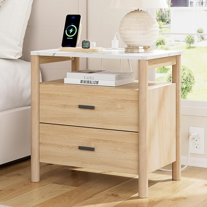 FavourLife Night Stand, Modern Large Nightstand by FavourLife
