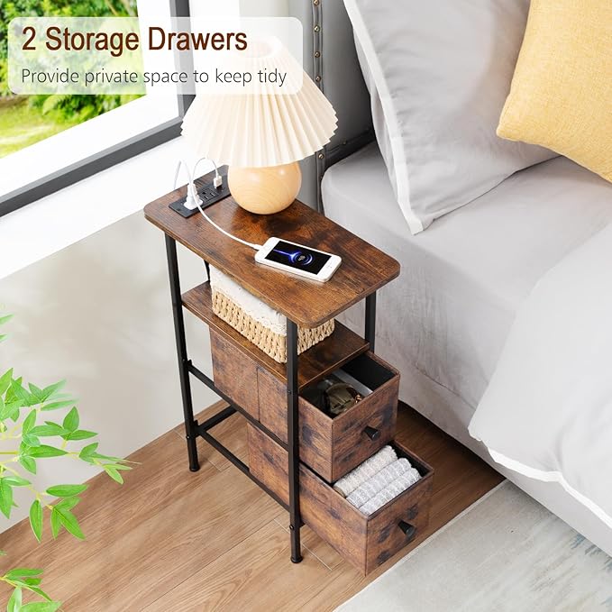 LOAKEKEL Narrow End Table Living Room - Image 8