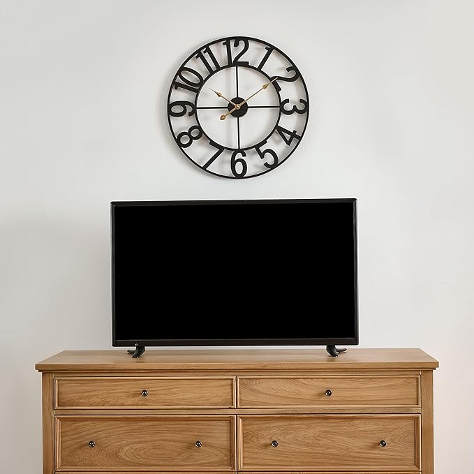 Alarmore Wall Clocks for Living Room Decor, Large Wall Clock Silent Battery - Image 3