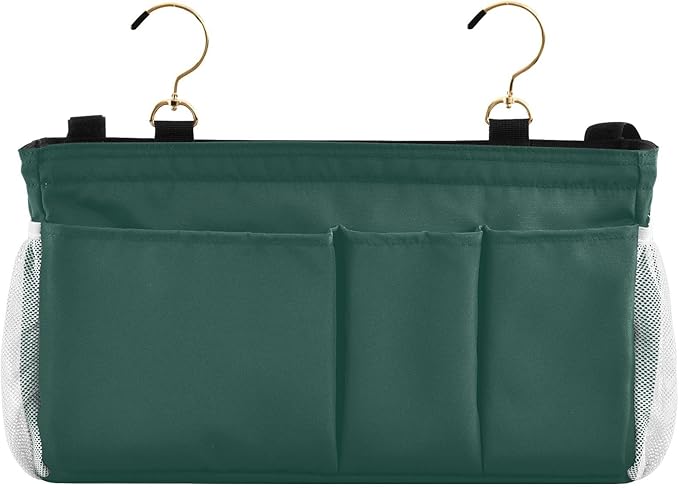 KOPIRIT Navy Cyan Bedside Caddy Storage Bag Bedside Organizer - Image 2
