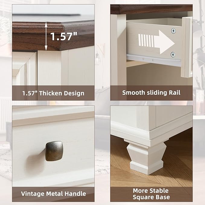 SAVOR LIFE Farmhouse End Tables Living Room - Image 6