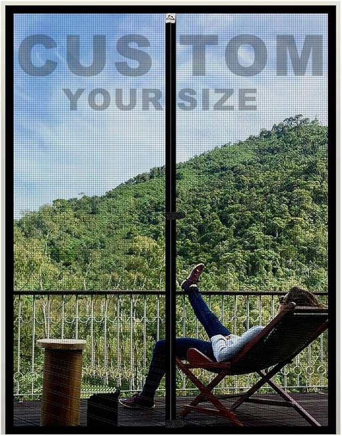 Yotache Custom Magnetic Screen Door, Anti-Tearing Reinforced Screens by yotache