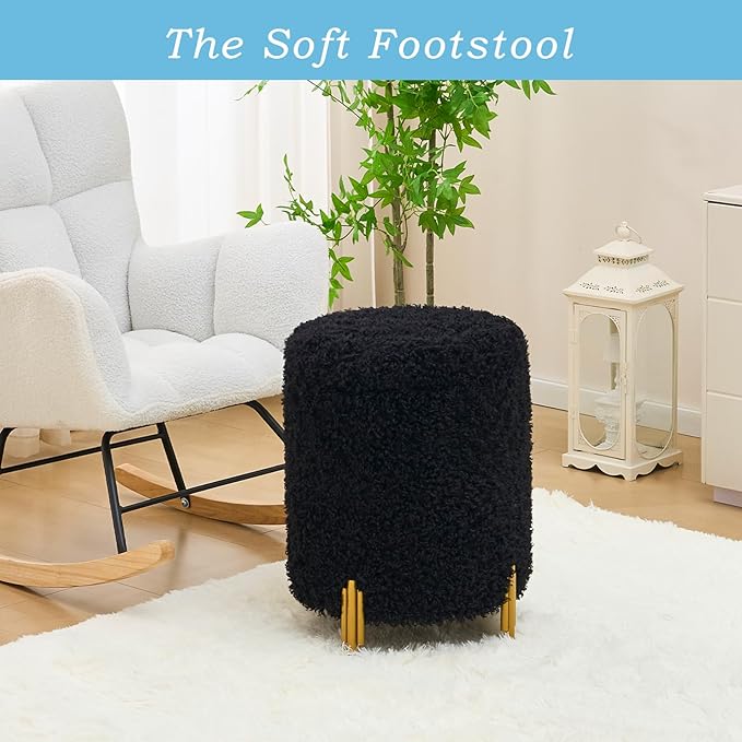 Mxfurhawa Round Ottoman Foot Stool - Image 2