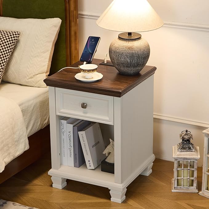SAVOR LIFE Farmhouse End Tables Living Room - Image 8