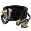 Right Angle RCA Cable 6 FT, 90 Degree 2RCA to 2RCA Stereo Audio Cable, Zinc by Mygatti