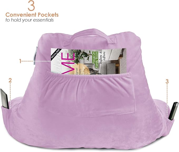 Nestl Reading Pillow with Shredded Memory Foam, Designed - Image 5