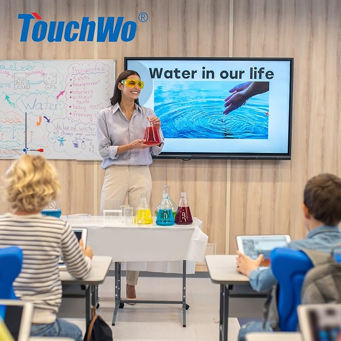 TouchWo 55" Interactive Touchscreen Monitor, Smart Board FHD 1080P Display - Image 5