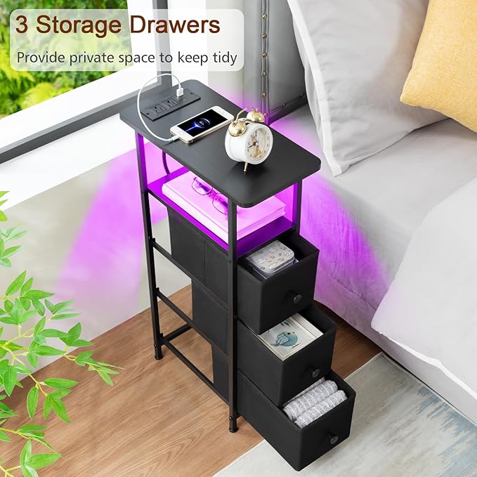 LOAKEKEL Narrow End Table Living Room - Image 8