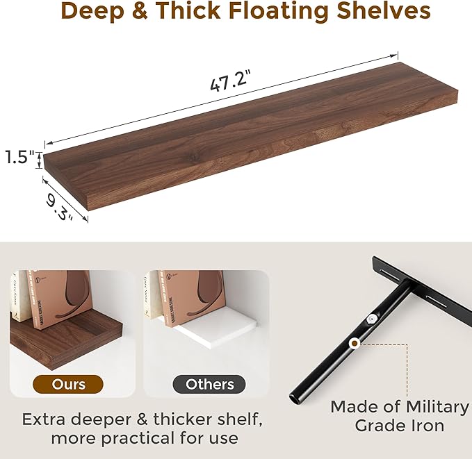 Fun Memories Farmhouse Floating Shelves - Image 3