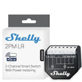 Shelly Wave 2PM US LR UL | Z-Wave Long Range Smart Switch Relay, 2-Channel 16 A by Shelly