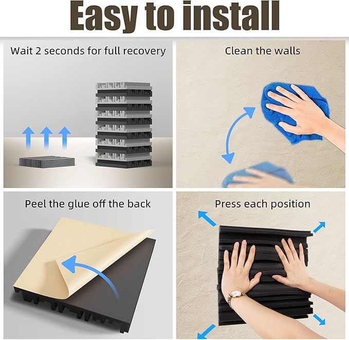 30 Pack Sound Proof Foam Panels - Image 6
