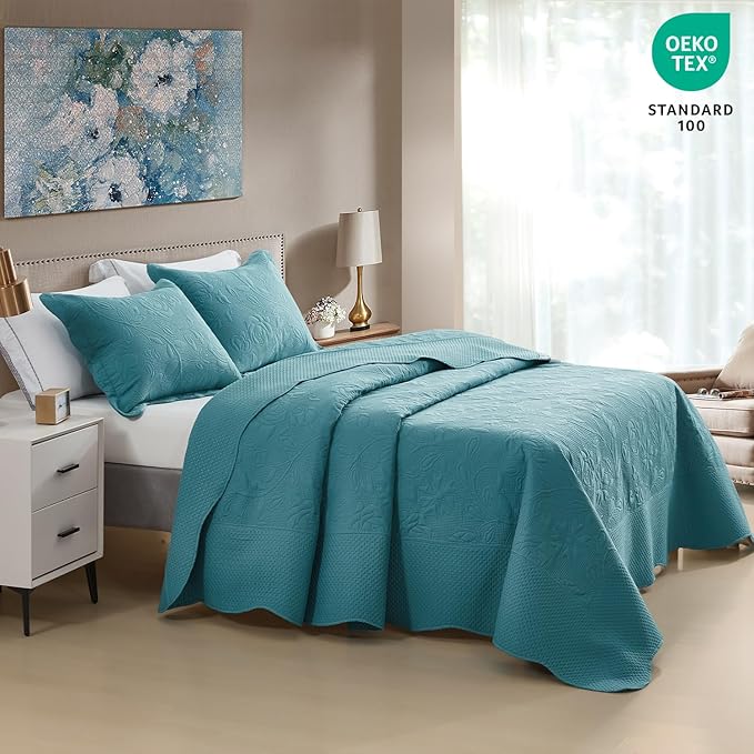 CHIXIN Bedspread Coverlet Quilt Set Full Size - Image 2