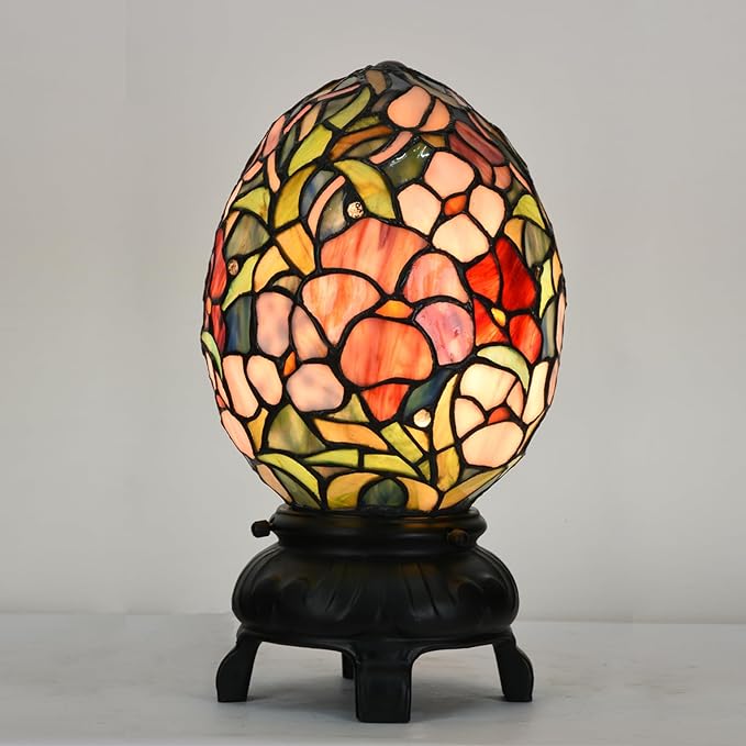 Egg Lamp - 12" H - Stained Glass Lamp - Unique Lamps - Tiffany Lamp Style - Image 4