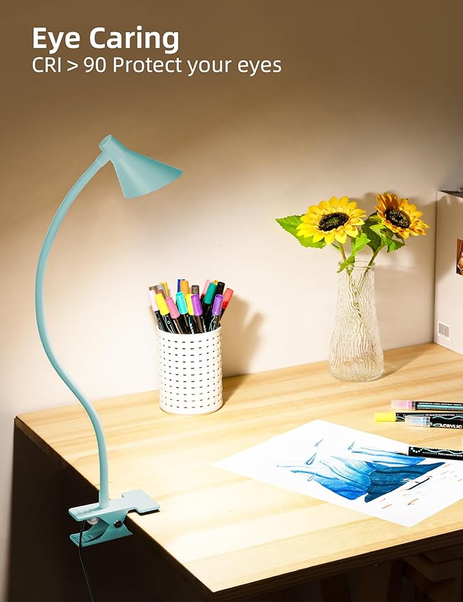 Reading Light for Bed, Clip-on Desk Lamp - Image 4