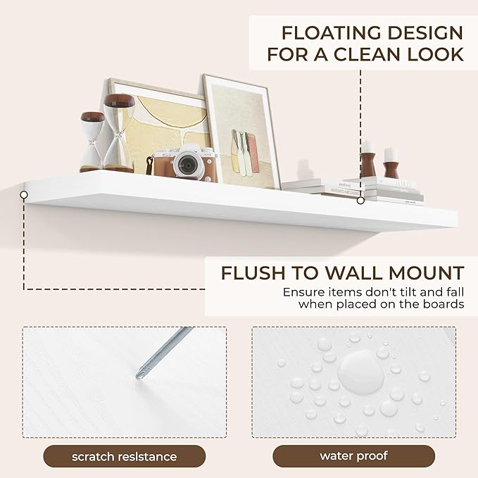 RICHFOCUS 55Inch Floating Shelves - Image 4