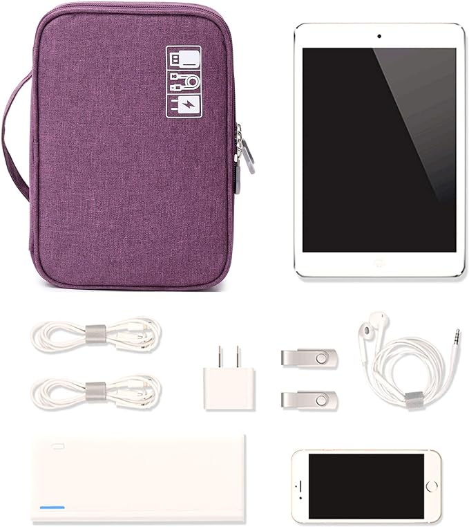 mygreen Electronics Travel Organizer Storage Bag, Double Layer Universal - Image 3