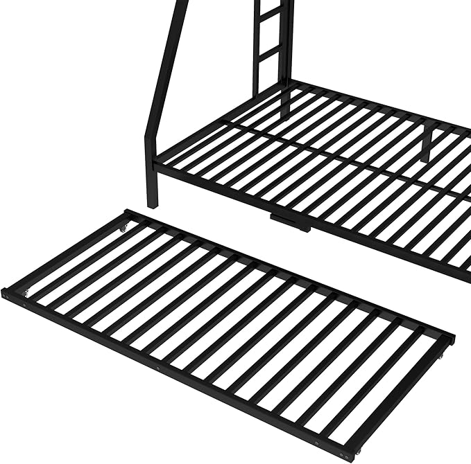 Upgraded Version Thicken Stronger Metal Heavy-Duty Twin Over Full Bunk Bed - Image 8