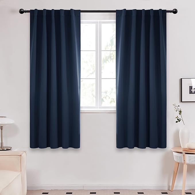Deconovo Blackout Curtains, Thermal Insulated, W42 x L72 2 Panels, Back Tab by Deconovo