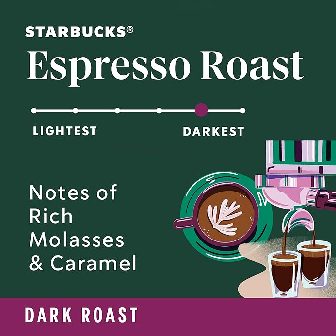 Starbucks Dark Roast Ground Coffee — Espresso Roast — 100% Arabica — 1 bag - Image 3