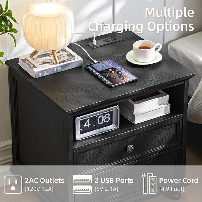 24" Wide Farmhouse Nightstand - Image 9