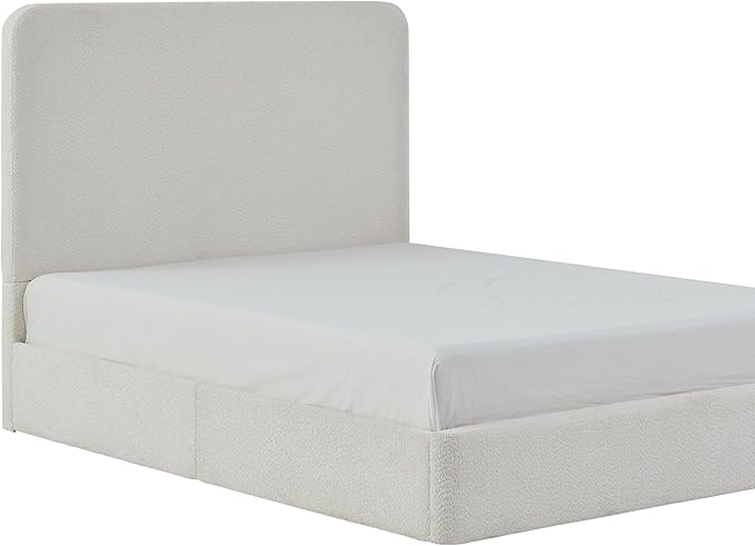 Queen Size Upholstered Bed Frame, Canter Tall Headboard Floor Platform Beds - Image 8