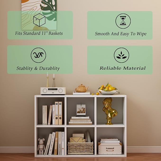 OSCHF 6-Cube Storage Shelf Bookcase - Image 4