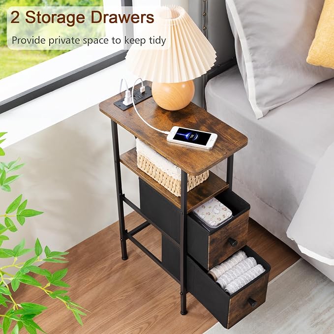 LOAKEKEL Narrow End Table Living Room - Image 8