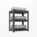Storage Shelves, Garage Metal Shelving Unit, Adjustable, Double-Layer Column by Beaunatixx