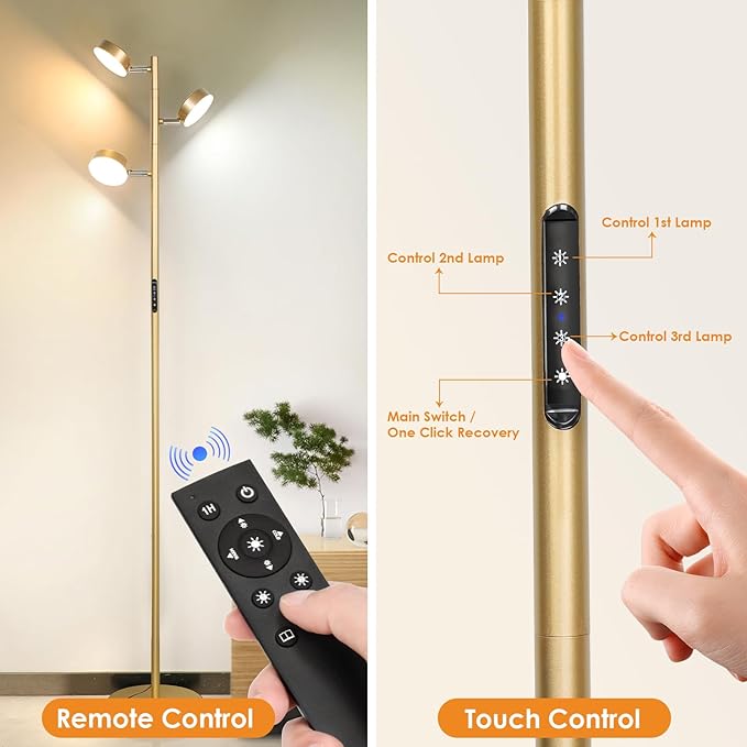 Gold Floor Lamp for Living Room - Image 5