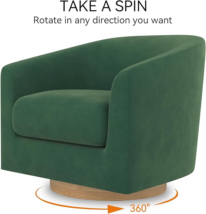 Swivel Barrel Accent Chair - Image 7