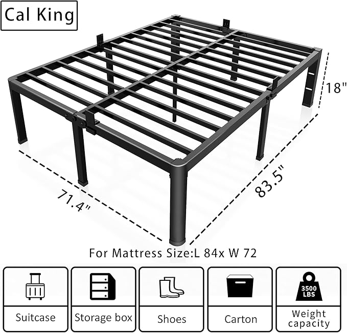 ROIL 18 Inch California King Bed Frame - Image 3