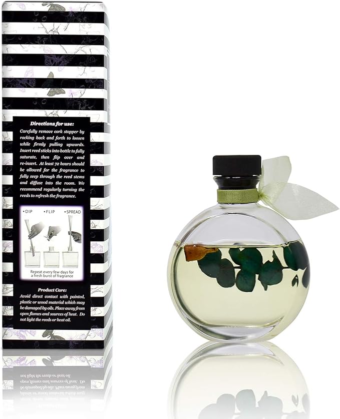 LOVSPA Reed Diffuser Set, Unwind Eucalyptus & Mint Scented Oil Diffuser - Image 3