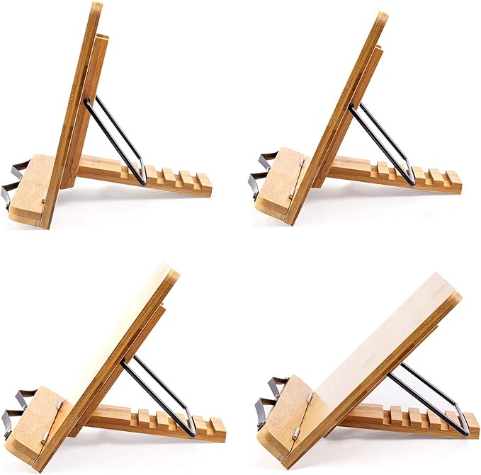 Large A+ Inch XL Bamboo Book Stands & Holders - Image 8