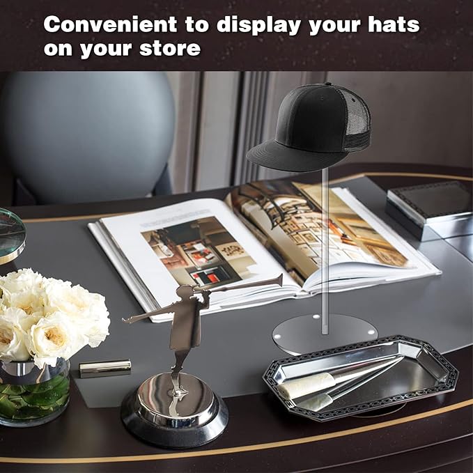 Hdkwby Acrylic Hat Display Stand 4 Pack- Thickened Base - Image 6
