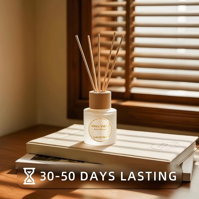 Reed Diffuser Set of 3, Binca Vidou Lavender, Jasmine & White Tea, Sage & Sea - Image 5