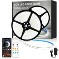 32.8ft COB LED Strip Lights 6000K White Dimmable DC 24V Flexible LED Tape Light by Yeewhale