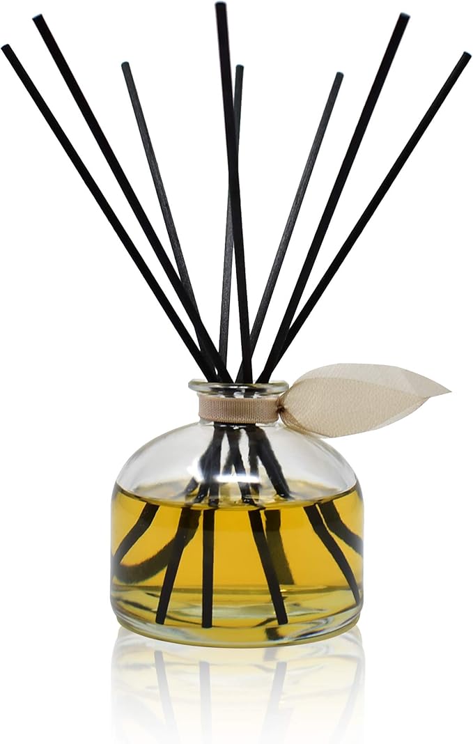 LOVSPA Reed Diffuser Set, Sandalwood & Amber Scented Oil Diffuser - Image 3