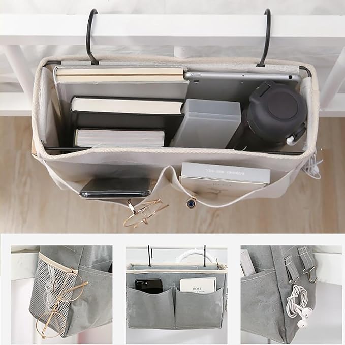 Someteth Bedside Caddy, Bedside Hanging Storage Organizer - Image 4
