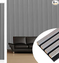 NeatiEase Wood Wall Panels, 9 Feet Acoustic Slat Wall Panels by NeatiEase