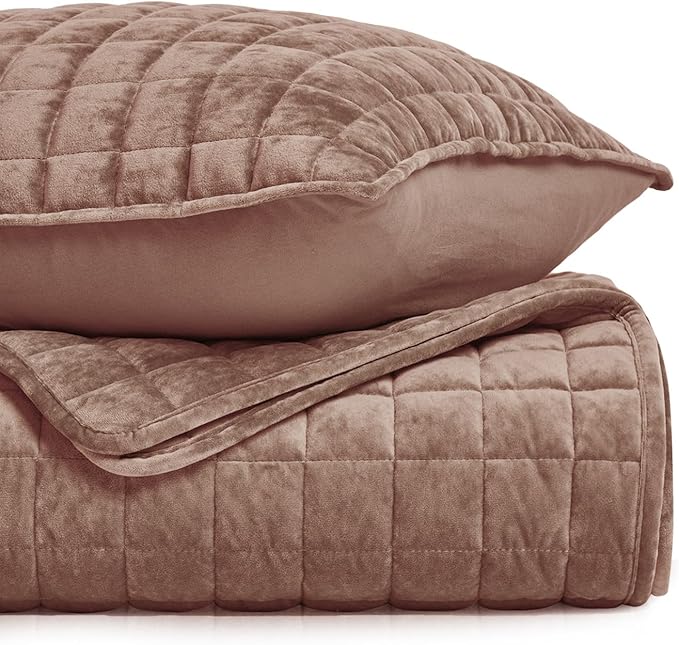 RECYCO Luxury Velvet Quilt Queen Size Bedding Set, Ultra Soft Velvet Comforter - Image 5