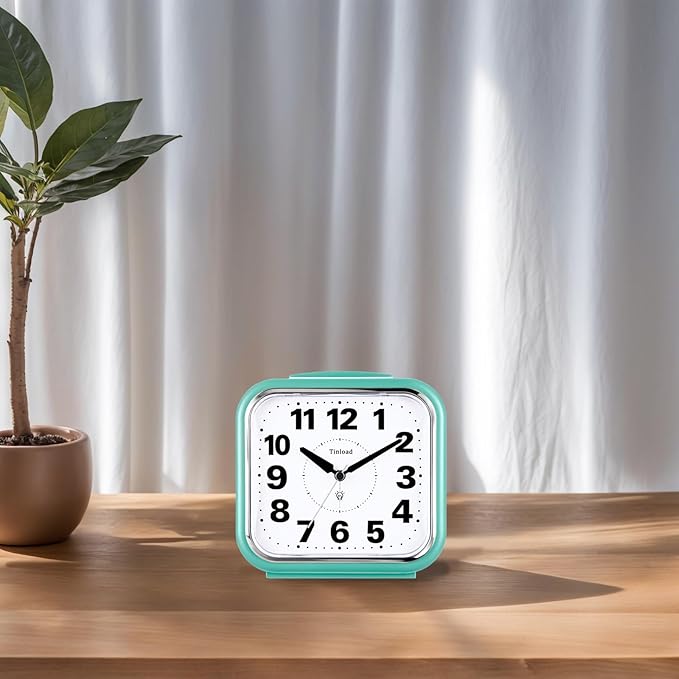 5.5" Large No Ticking Analog Alarm Clock, Silent Readable - Image 7