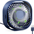 RJVW 4 Inch Small USB Desk Fan, 3-Speed Portable & 360°Rotatable Mini Cooling by RJVW