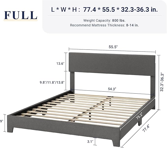 Allewie Full Size Bed Frame - Image 2