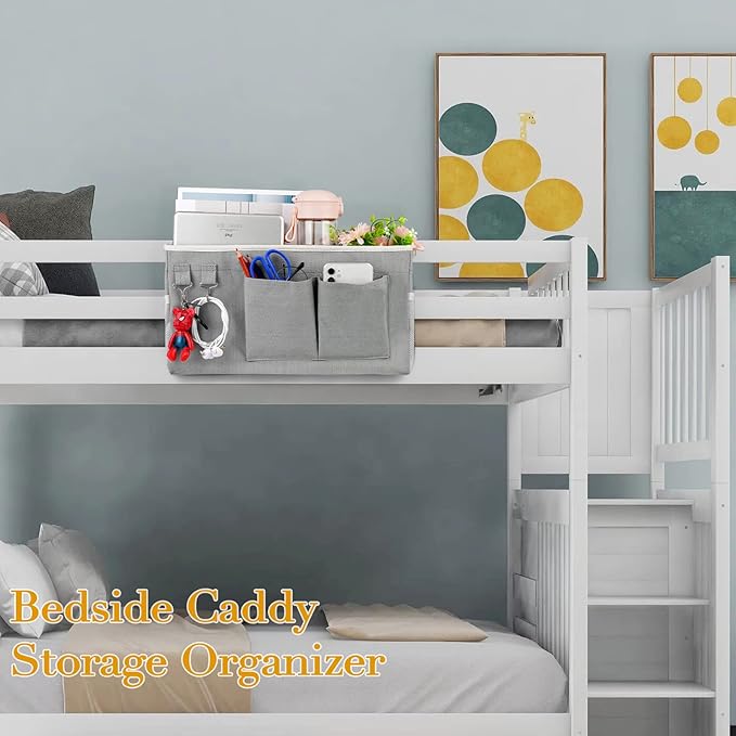 Ozzptuu Bedside Storage Caddy/Bedside Hanging Storage Bag - Image 3