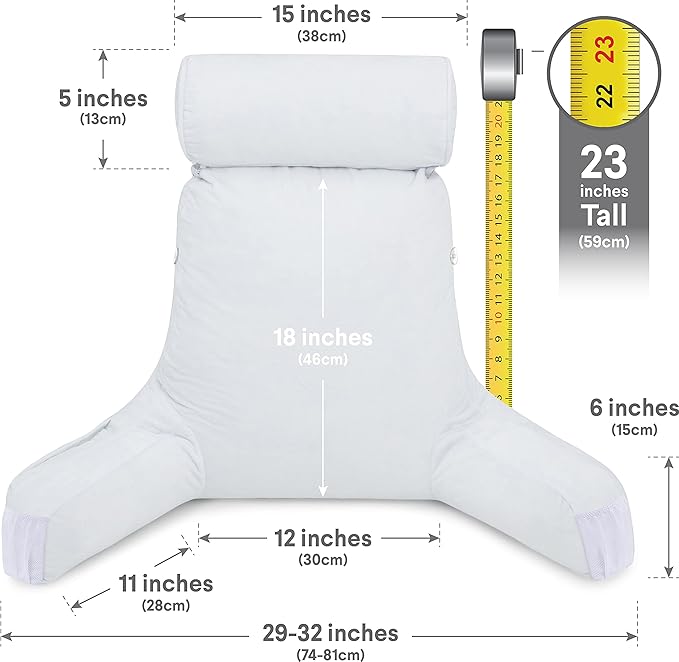 Husband Pillow Medium White, Backrest - Image 4