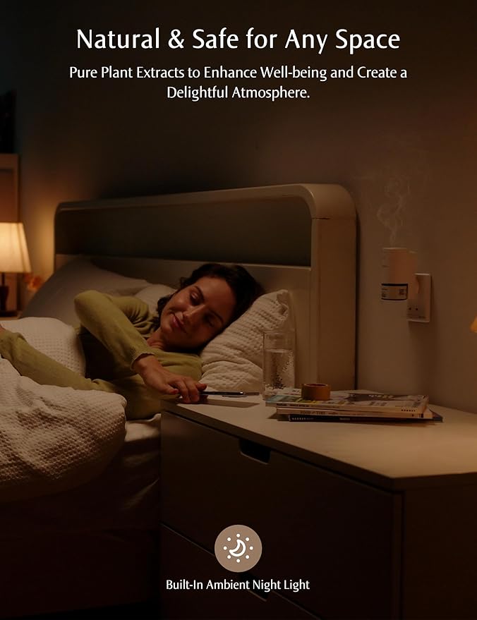 SF101 Pro Waterless Essential Oil Diffuser, Plug in Aromatherapy Diffuser & - Image 7