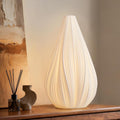 RONDURE 12.5" Modern Ceramic Table Lamp, Fully Dimmable Modern Bedside Lamps by RONDURE