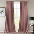 StangH Wild Rose Velvet Curtains 105 inches Romantic Thermal Insulated Drapes by StangH